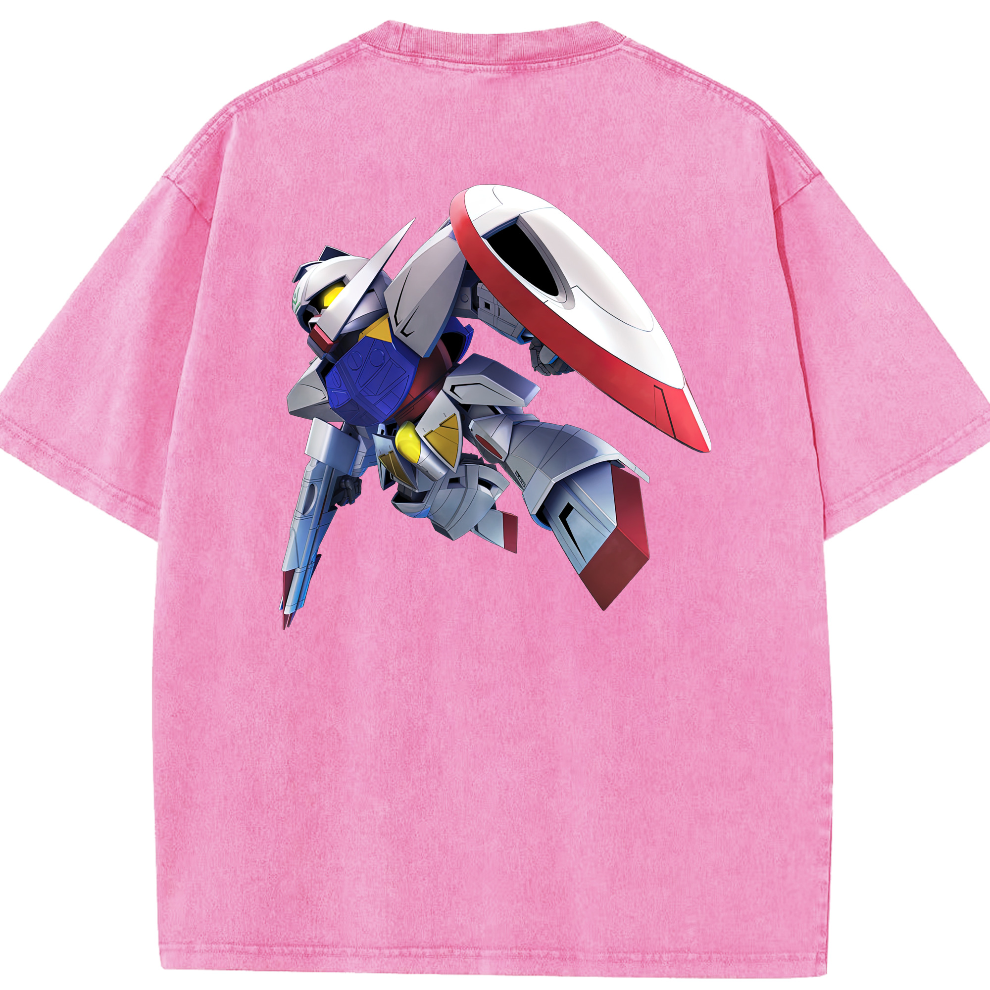 （画像用） 機動戦士ガンダム Mobile Suit Gundam 綿100% ヴィンテージ風 半袖Tシャツ（背面プリント）